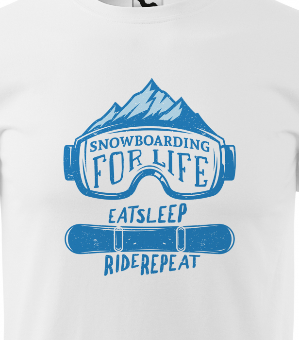 Tricou pentru pasionatii de snowboard, cadoul perfect, Snowboarding For Life [2]