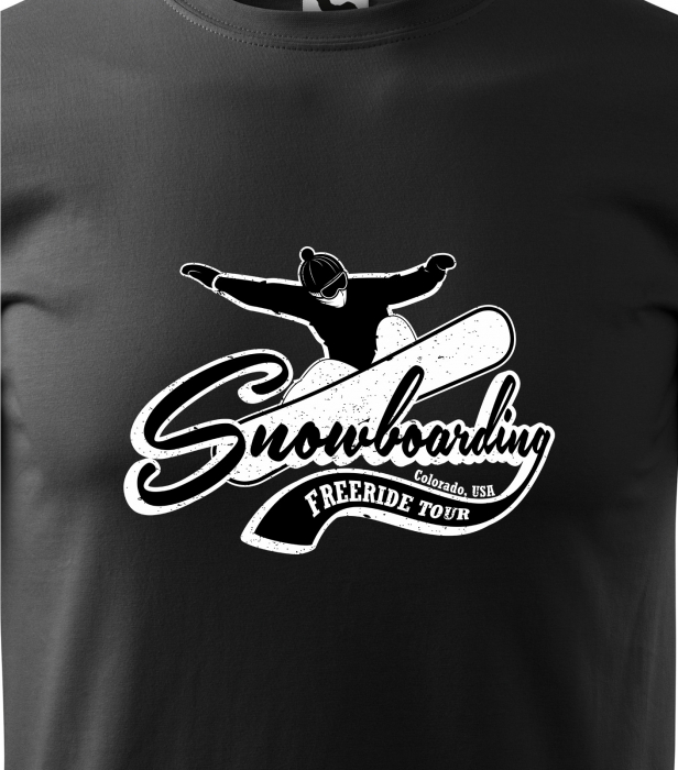 Tricou pentru pasionatii de snowboard, cadoul perfect, Snowboarding Freeride Tour [2]