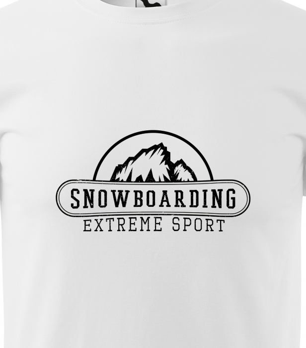 Tricou pentru pasionatii de snowboard, cadoul perfect, Snowboarding Very Extreme Sport [2]