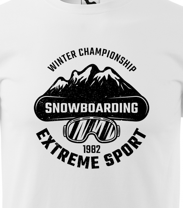 Tricou pentru pasionatii de snowboard, cadoul perfect, Winter Championship Snowboard [2]