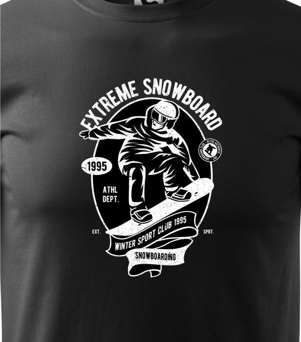 Tricou pentru pasionatii de snowboard, cadoul perfect, Winter Sports Club [2]