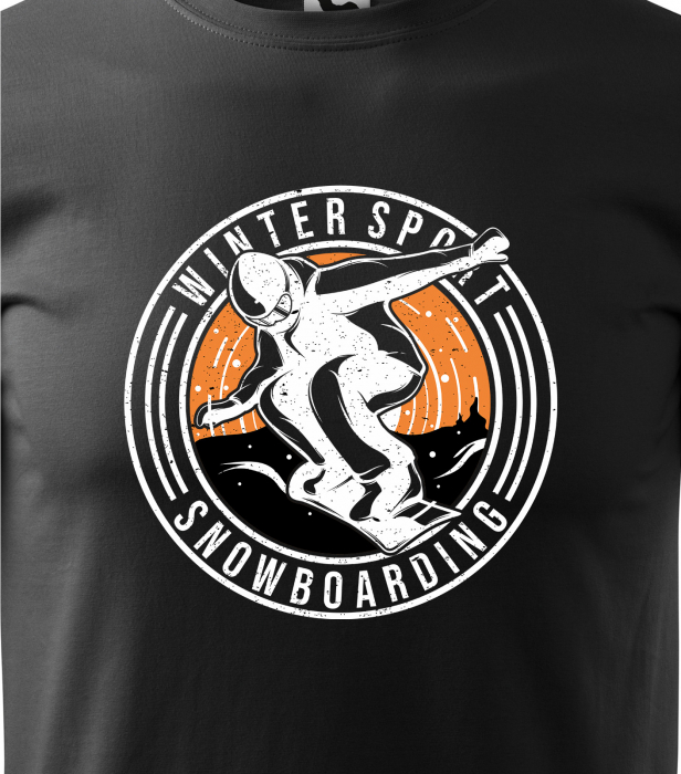 Tricou pentru pasionatii de snowboard, cadoul perfect, Winter Sports Rider Snowboarding [2]