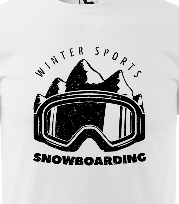 Tricou pentru pasionatii de snowboard, cadoul perfect, Winter Sports Snowboarding [2]