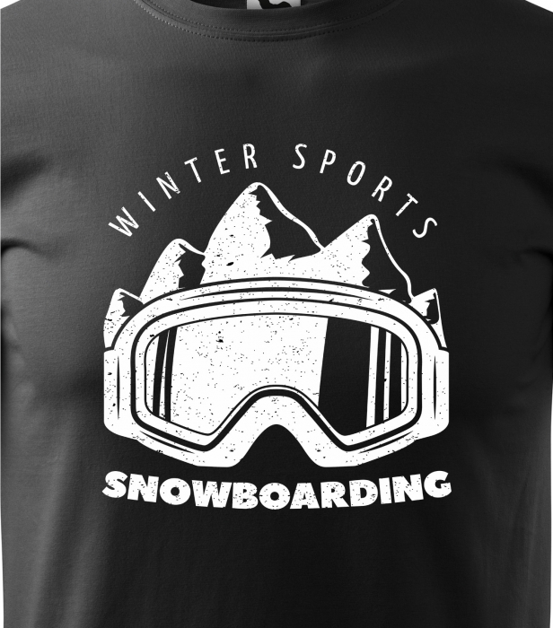Tricou pentru pasionatii de snowboard, cadoul perfect, Winter Sports Snowboarding [2]