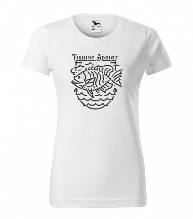 Tricou pentru pescarii amatori si profesionisti, idee de cadou, Fishing Addict [1]