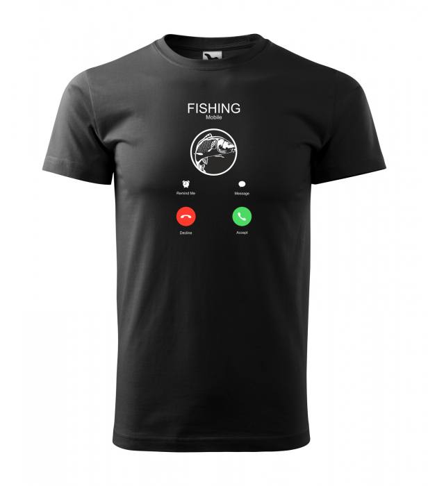 Tricou pentru pescarii amatori si profesionisti, idee de cadou, Fishing is Calling. Please Answer [1]