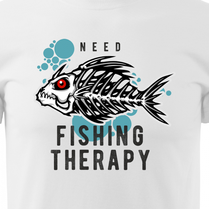 Tricou pentru pescarii amatori si profesionisti, idee de cadou, I Need Some Fishing Therapy [2]