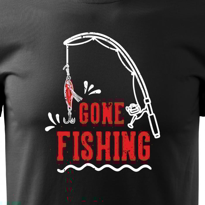 Tricou pentru pescarii amatori si profesionisti, idee de cadou, Im Gone Fishing [2]