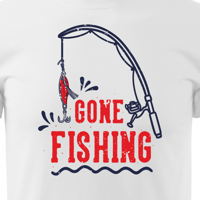 Tricou pentru pescarii amatori si profesionisti, idee de cadou, Im Gone Fishing [2]