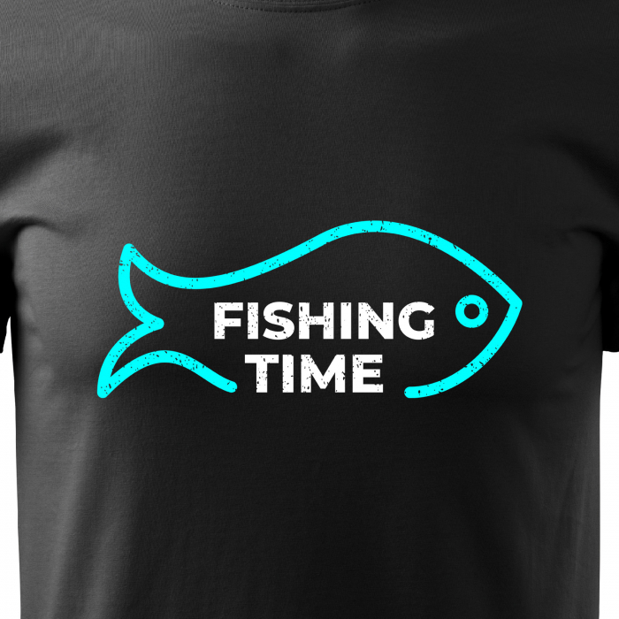 Tricou pentru pescarii amatori si profesionisti, idee de cadou, Its Fishing Time [2]