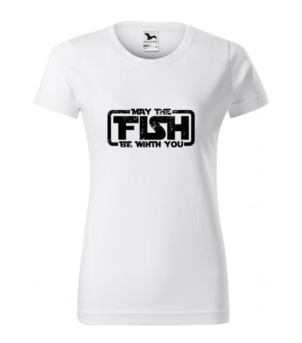 Tricou pentru pescarii amatori si profesionisti, idee de cadou, May The Fish Be With You [1]