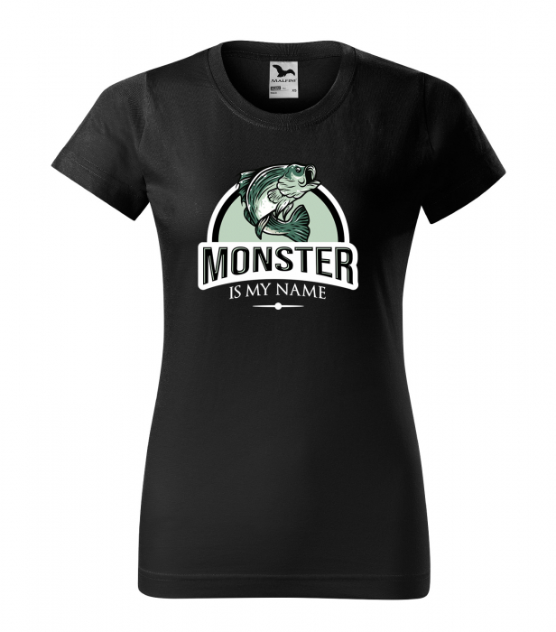 Tricou pentru pescarii amatori si profesionisti, idee de cadou, Monster Is My Name [1]