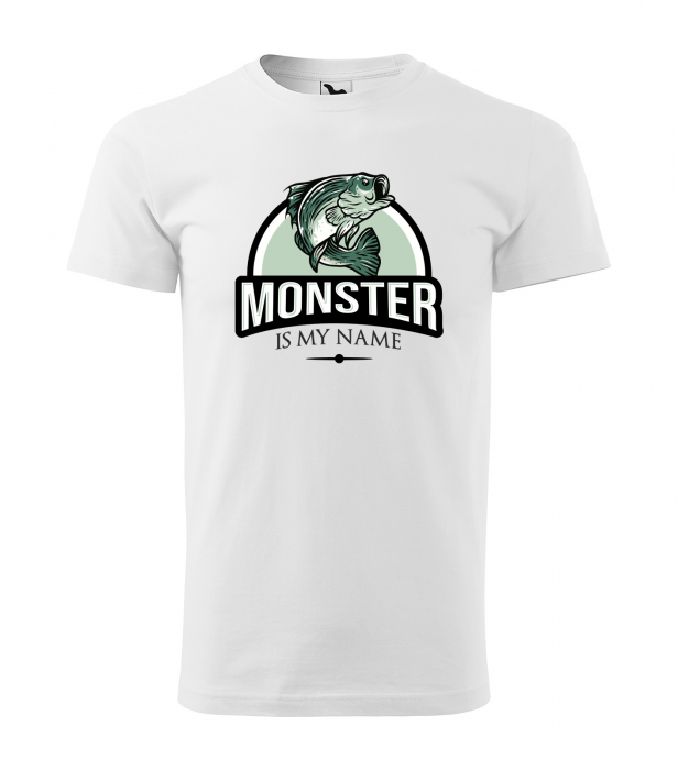 Tricou pentru pescarii amatori si profesionisti, idee de cadou, Monster Is My Name [1]