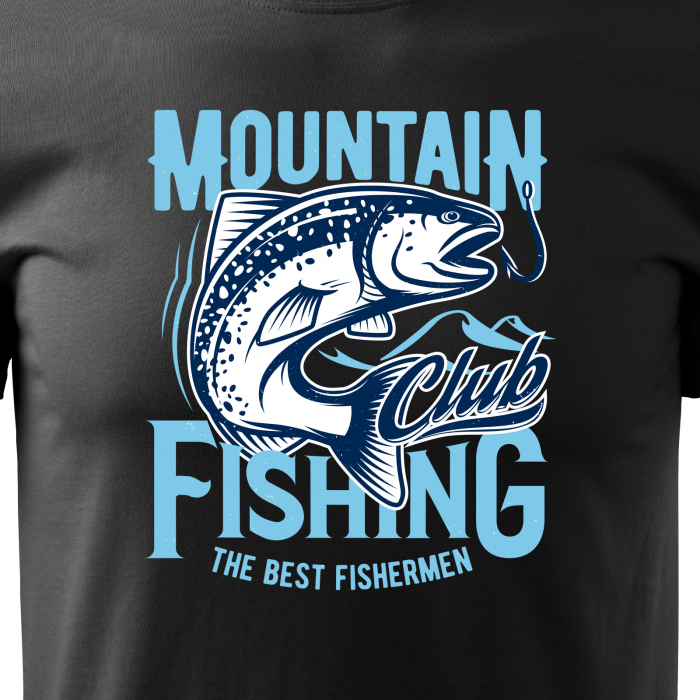 Tricou pentru pescarii amatori si profesionisti, idee de cadou, Mountain Fishing. The Best Fisherman [2]