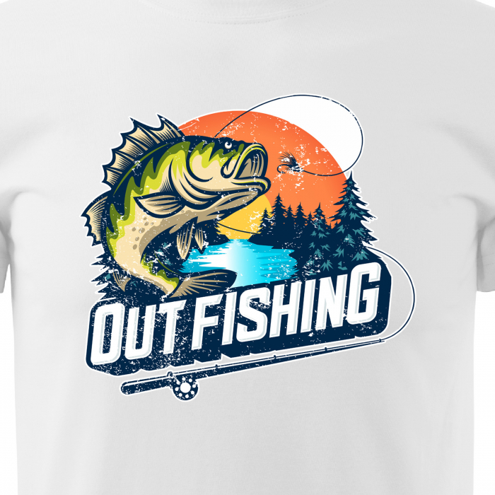 Tricou pentru pescarii amatori si profesionisti, idee de cadou, Out Fishing Monsters [2]