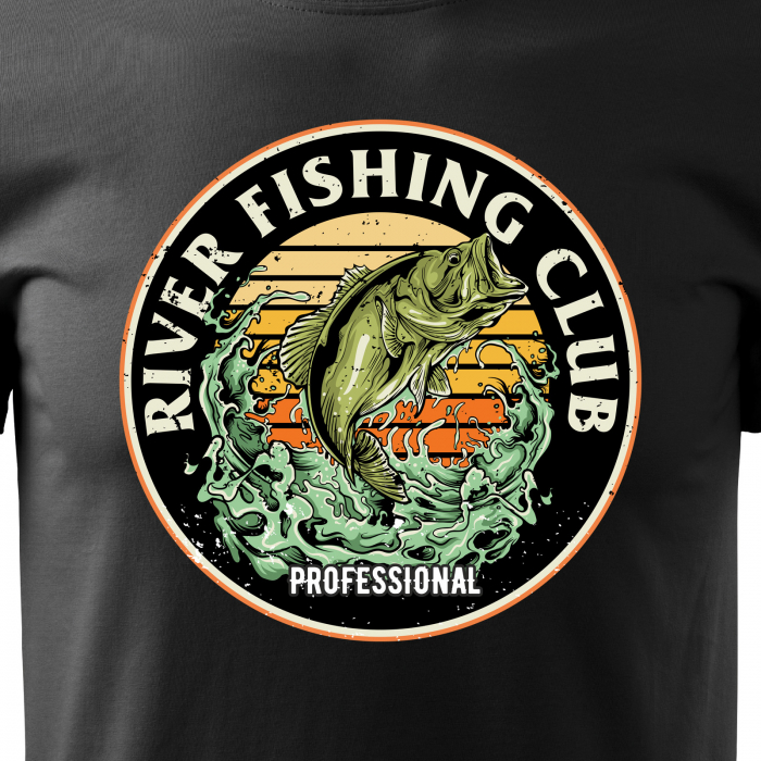 Tricou pentru pescarii amatori si profesionisti, idee de cadou, River Professional Fishing Club [2]