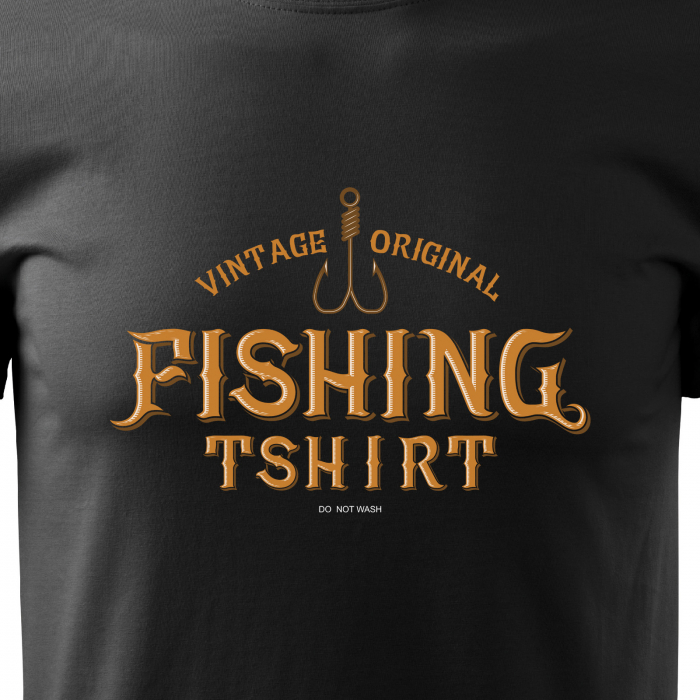 Tricou pentru pescarii amatori si profesionisti, idee de cadou, Vintage Fishing Tshirt. Do Not Wash [2]