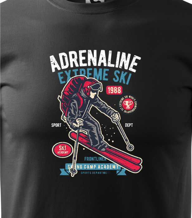 Tricou pentru schiori, cadoul perfect, Adrenaline Extreme Ski [2]