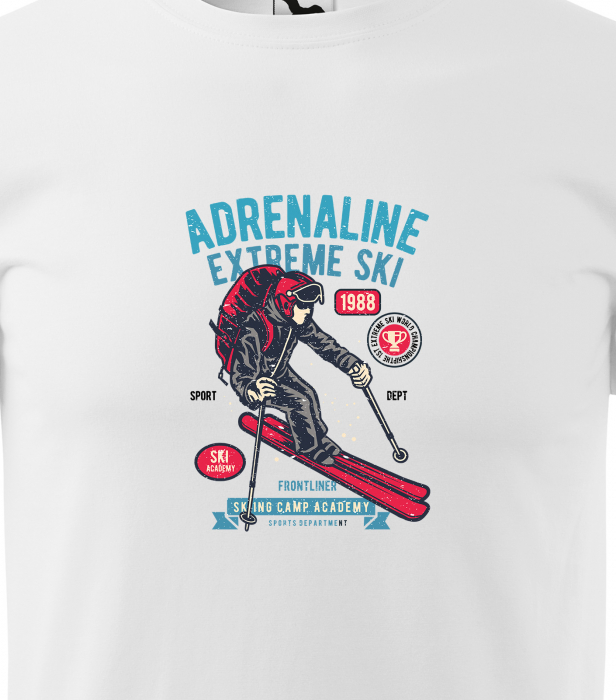 Tricou pentru schiori, cadoul perfect, Adrenaline Extreme Ski [2]