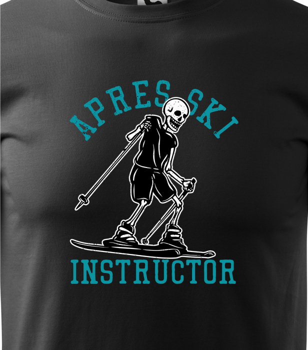 Tricou pentru schiori, cadoul perfect, Apres Ski Skeleton Instructor [2]