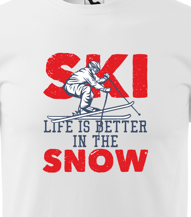 Tricou pentru schiori, cadoul perfect, Better in the Snow [2]