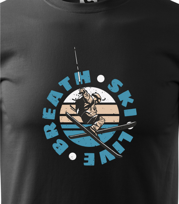 Tricou pentru schiori, cadoul perfect, Breath Ski Live [2]