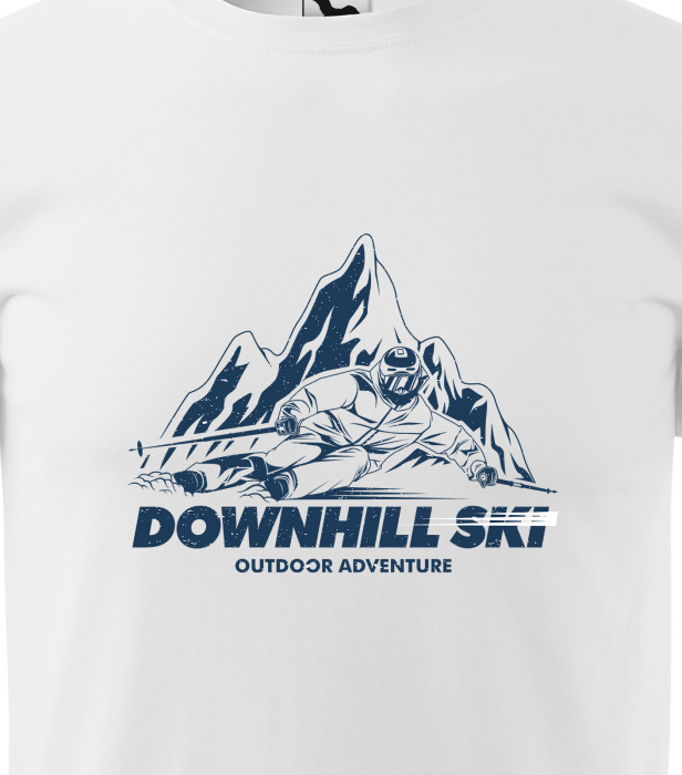 Tricou pentru schiori, cadoul perfect, Downhill Ski Outdoor Adventure [2]