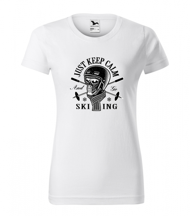 Tricou pentru schiori, cadoul perfect, Just Keep Calm and go Skiing [1]