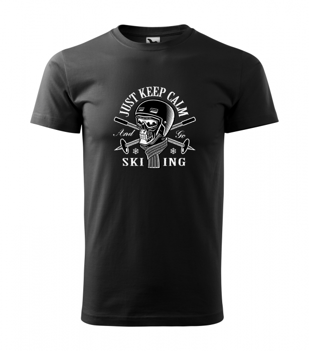 Tricou pentru schiori, cadoul perfect, Just Keep Calm and go Skiing [1]