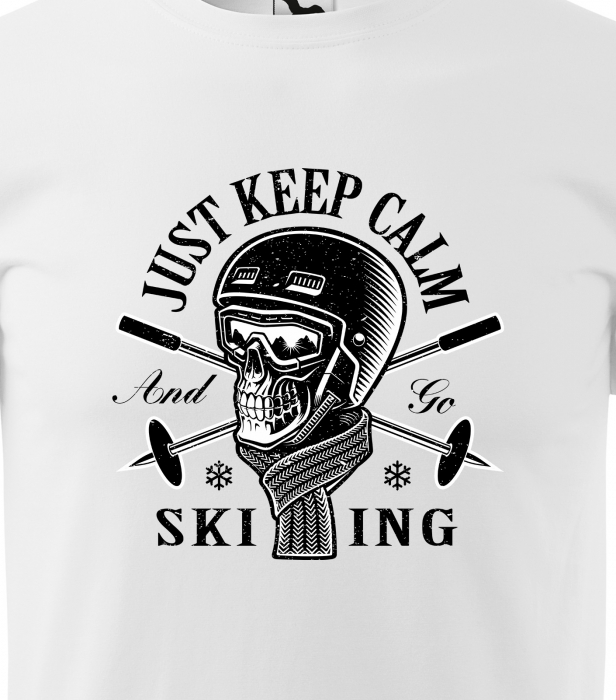 Tricou pentru schiori, cadoul perfect, Just Keep Calm and go Skiing [2]