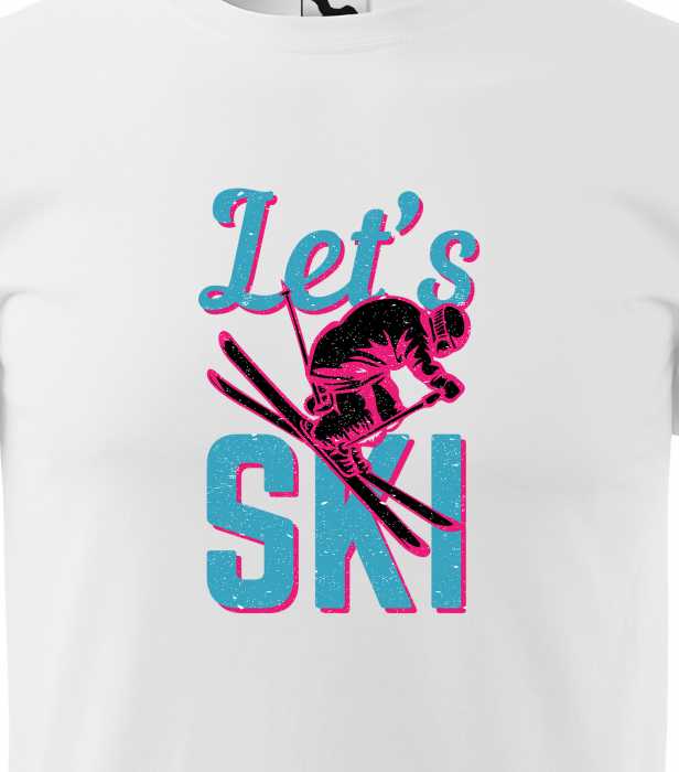 Tricou pentru schiori, cadoul perfect, Lets Ski [2]