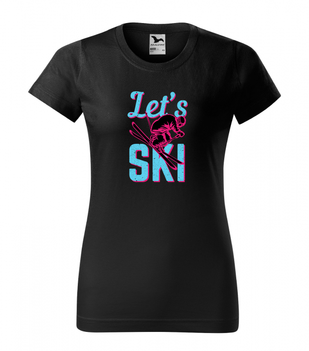 Tricou pentru schiori, cadoul perfect, Lets Ski [1]