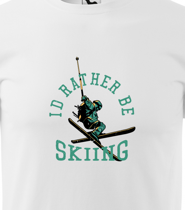 Tricou pentru schiori, cadoul perfect, Rather be Skiing [2]