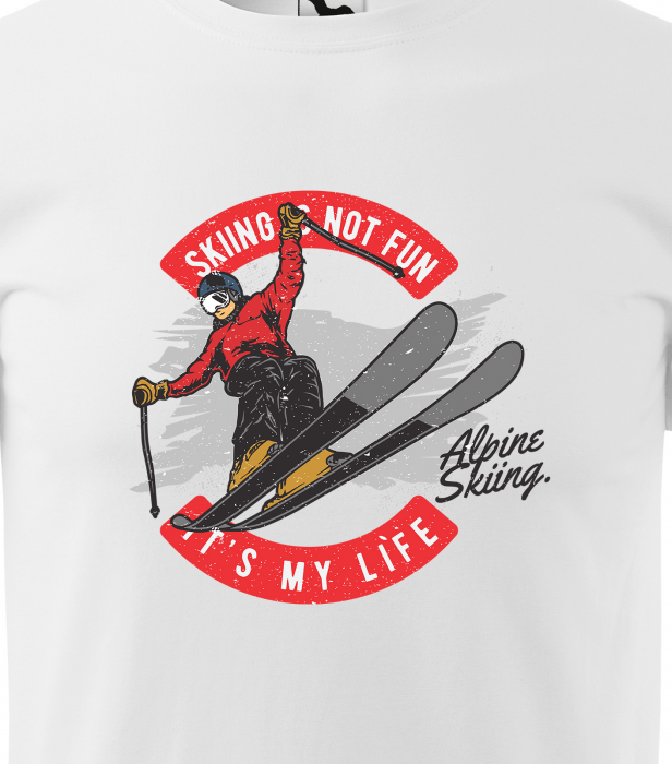 Tricou pentru schiori, cadoul perfect, Skiing is my Life [2]