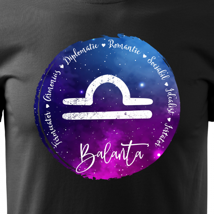 Tricou pentru zodia Balanta (23 septembrie - 22 octombrie), Horoscop Balanta, idee de cadou [2]