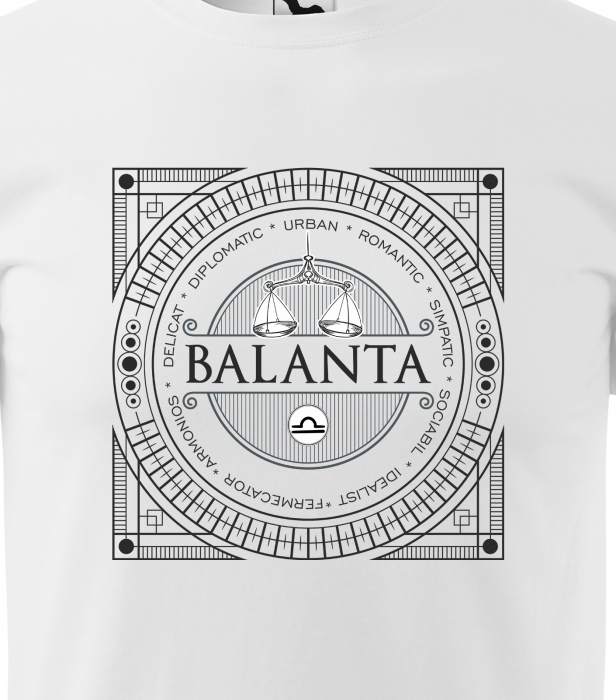 Tricou pentru zodia Balanta (23 septembrie - 22 octombrie), Horoscop Balanta, idee de cadou [2]