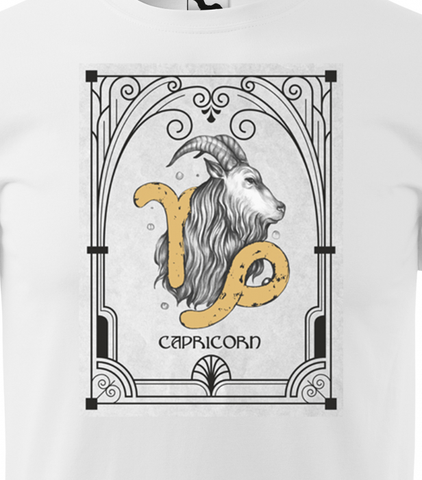 Tricou pentru zodia Capricorn (22 decembrie - 19 ianuarie), Horoscop Capricorn, idee de cadou [2]