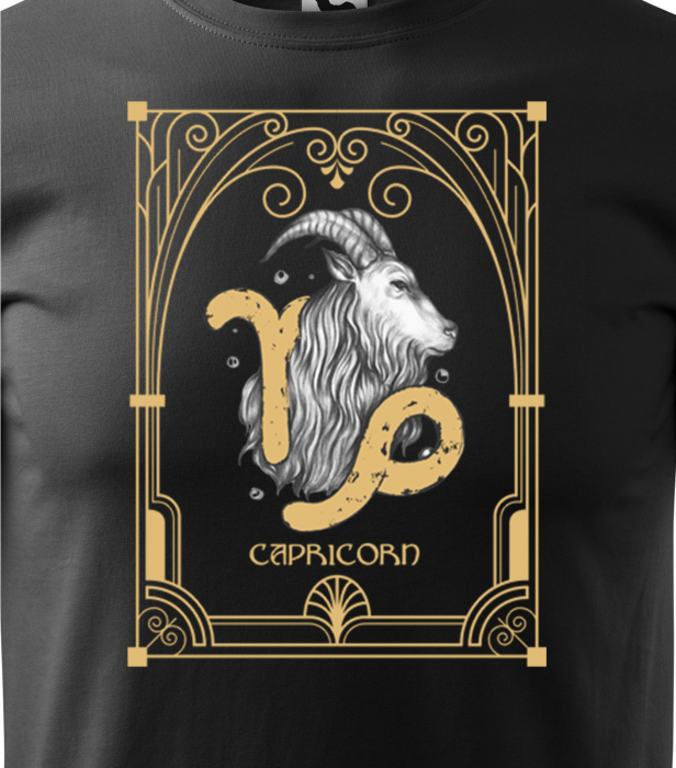 Tricou pentru zodia Capricorn (22 decembrie - 19 ianuarie), Horoscop Capricorn, idee de cadou [2]