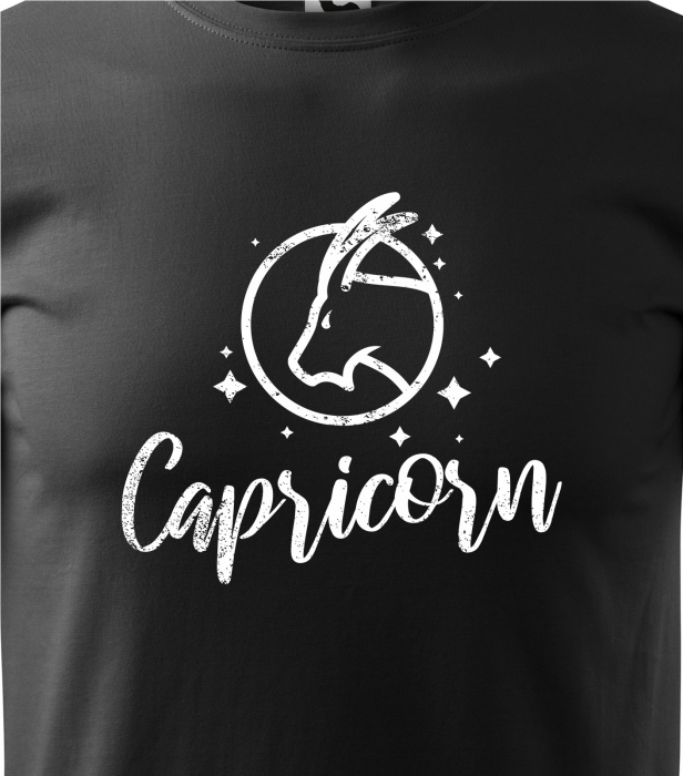 Tricou pentru zodia Capricorn (22 decembrie - 19 ianuarie), Horoscop Capricorn, idee de cadou [2]
