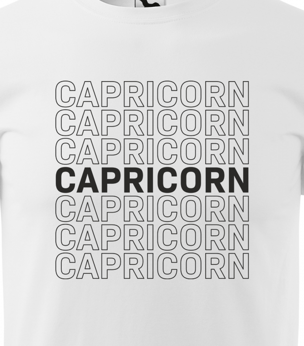 Tricou pentru zodia Capricorn (22 decembrie - 19 ianuarie), Horoscop Capricorn, idee de cadou [2]