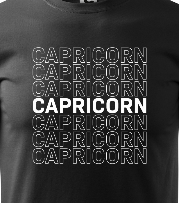 Tricou pentru zodia Capricorn (22 decembrie - 19 ianuarie), Horoscop Capricorn, idee de cadou [2]