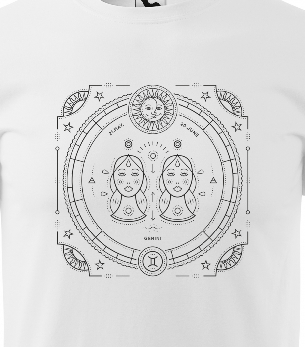 Tricou pentru zodia Gemeni (22 mai  - 21 iunie), Horoscop Gemeni, idee de cadou [2]