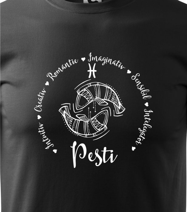 Tricou pentru zodia Pesti (19 februarie - 20 martie), Horoscop Pesti, idee de cadou [2]