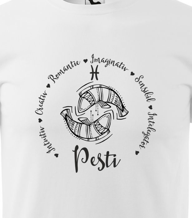 Tricou pentru zodia Pesti (19 februarie - 20 martie), Horoscop Pesti, idee de cadou [2]