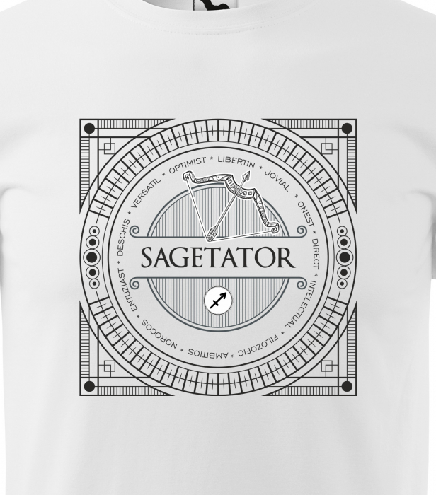 Tricou pentru zodia Sagetator (22 noiembrie - 21 decembrie), Horoscop Sagetator, idee de cadou [2]