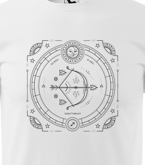 Tricou pentru zodia Sagetator (22 noiembrie - 21 decembrie), Horoscop Sagetator, idee de cadou [2]