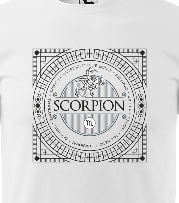 Tricou pentru zodia Scorpion (23 octombrie - 21 noiembrie), Horoscop Scorpion, idee de cadou [2]