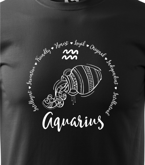 Tricou pentru zodia Varsator (20 ianuarie - 18 februarie), Horoscop Varsator, idee de cadou [2]