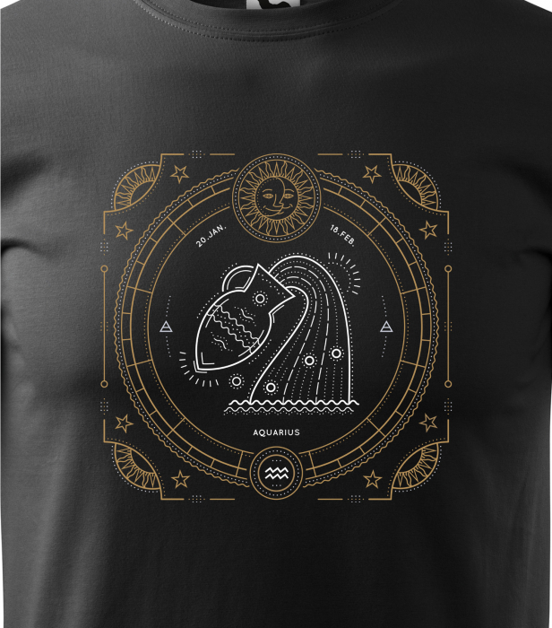 Tricou pentru zodia Varsator (20 ianuarie - 18 februarie), Horoscop Varsator, idee de cadou [2]