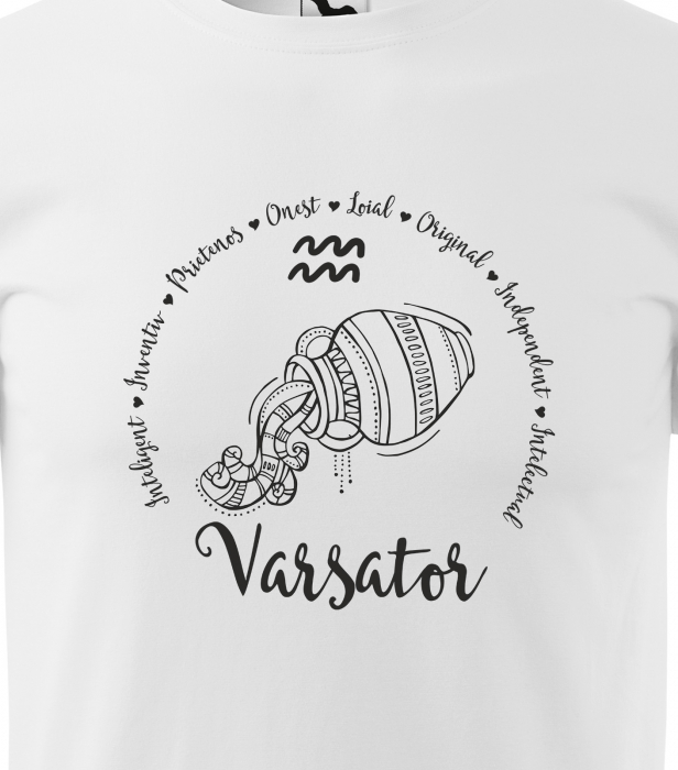 Tricou pentru zodia Varsator (20 ianuarie - 18 februarie), Horoscop Varsator, idee de cadou [2]